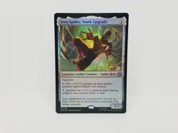 MTG: Marvel's Spider-Man: (0166) Iron Spider, Stark Upgrade (R) - Foil Parallel - Image 1