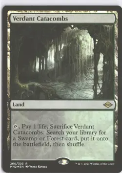 MTG Verdant Catacombs (260) *Foil* Base R Modern Horizons 2 LP - Image 1
