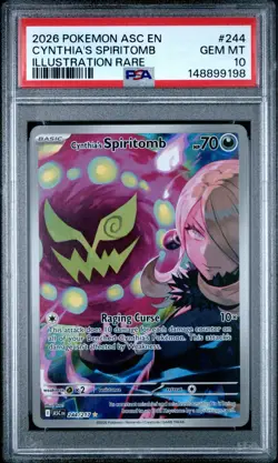 2026 POKEMON ASCENDED HEROES CYNTHIA'S SPIRITOMB PSA 10 (POP 53) - Image 1