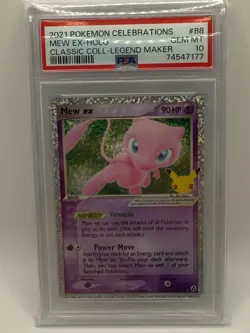 2021 POKEMON CELEBRATIONS CLASSIC COLLECTION #88 MEW EX-HOLO PSA 10 - Image 1