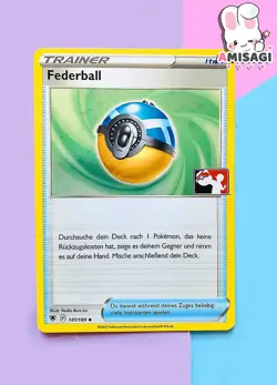 Pokemon Karte - Federball 141/189 Tournament Stamp League PROMO TCG FOIL - Image 1