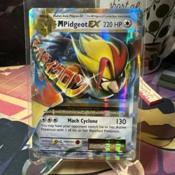 Pokemon M Pidgeot EX Mega Full Art Ultra Rare Holo 220 HP 65/108 XY Evolutions - Image 1