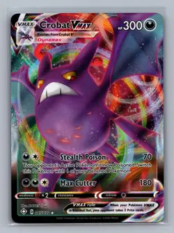 Crobat VMAX 045/072 Holo VMAX Rare Shining Fates Pokemon Near Mint - Image 1