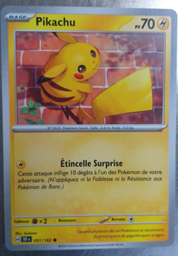 Carte Pokemon Forces Temporelles Pikachu 051/162 - Image 1