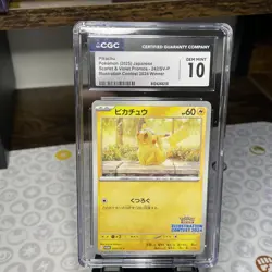 CGC 10 Pikachu Illustration Contest Promo 2024 winner 242/SV-P 2025 Pokemon JPN - Image 1