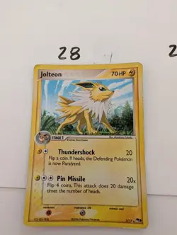 Jolteon 3/17 Rare POP Series 3 Pokemon Holo Damaged - Image 1