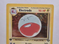Electrode 02/64 Jungle Holo 1st Edition Pokemon Damaged - Image 3