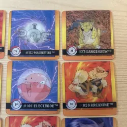 1999 Artbox Pokemon Action Flipz - Premier Edition Assorted Lot & 2x TCG Coins - Image 3
