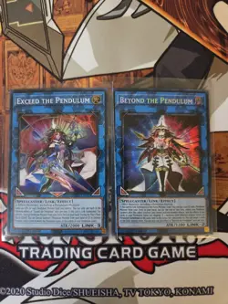 YUGIOH EXCEED THE PENDULUM AGOV SUPER + BEYOND THE PENDULUM MP23 SECRET 1ST NM - Image 1