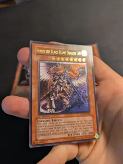 Yugioh Horus the Black Flame Dragon LV4/LV6/LV8 SOD-EN008 1st Ultimate Rare Set! - Image 4