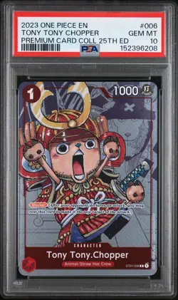 2023 ONE PIECE PREMIUM BANDAI COLLECTION 25TH EDITION TONY TONY CHOPPER PSA 10 - Image 1