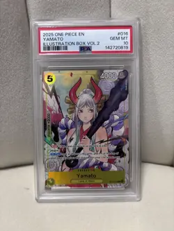 Bandai 2025 One Piece Yamato ST13-016 Illustration Box Vol.2 Foil PSA 10 - Image 1
