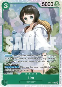 OP09-037 Lim English SR One Piece TCG Card Game - Image 2