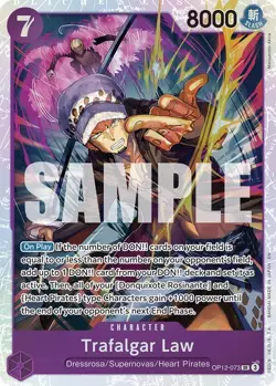OP12-073 Trafalgar Law (073) English SR One Piece TCG Card Game - Image 2