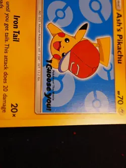 LP/NM Pokemon ASH'S PIKACHU Card BLACK STAR PROMO Set SM114 I Choose You Movie#2 - Image 3