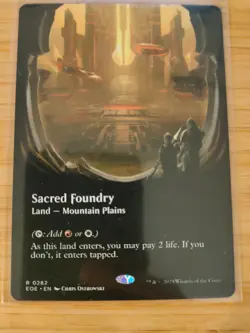 MTG Sacred Foundry (Borderless) 0282 Edge of Eternities M/NM Free UK P&P - Image 1