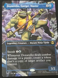 MTG Teenage Mutant Ninja Turtles Donatello Gadget Master Borderless 0212 Rare - Image 3