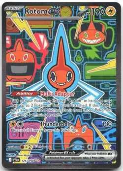 Rotom ex 126/094 Special Illustration Rare Phantasmal Flames Pokemon Near Mint - Image 1