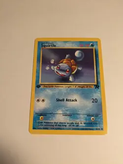1st Edition Squirtle 68/82 Team Rocket Set Rare Vintage Pokemon - Played* - Image 1
