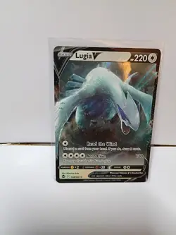 Pokemon Lugia v TCG Silver Tempest Holo Ultra Rare Card 138/195 Mint Condition - Image 1