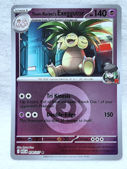 Team Rocket's Exeggutor 078/217 Rare Reverse Holo Pokemon Destined Rivals - Image 1