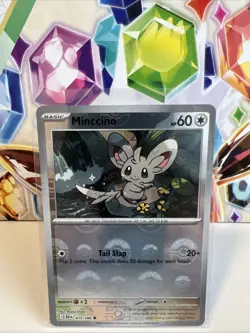 Minccino 075/086 Poke Ball Reverse Common - Pokemon TCG Black Bolt - NM - Image 1