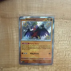 Pokemon Hawlucha Shiny Rare Holo SV: Paldean Fates 2024 175/091 NM - Image 2