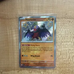 Pokemon Hawlucha Shiny Rare Holo SV: Paldean Fates 2024 175/091 NM - Image 3