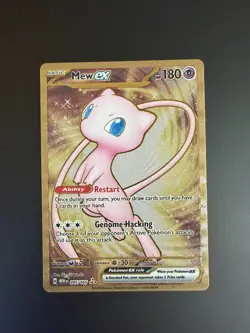 Pokemon TCG Mew Ex 205/165 Full Art Scarlet & Violet 151 Metal Card - Image 1