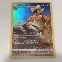 Pokemon TCG Excadrill 246/236 (Secret Rare) Sun & Moon - Cosmic Eclipse Holo LP - Image 1