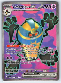 Cofagrigus ex 224/182 Ultra Rare Paradox Rift Pokemon Holo Near Mint - Image 1