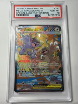2025 Pokemon MEG En Mega Kangaskhan Ex Special Illustration Rare #182 PSA 10 Gem - Image 1