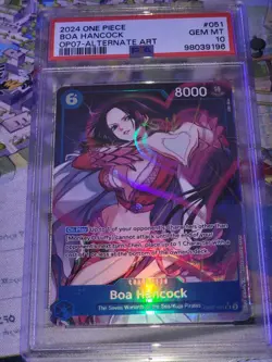ONE PIECE OP07-500 YEARS IN THE FUTURE 051 🔥 BOA HANCOCK 🔥 ALT ART 😎 PSA 10 - Image 1