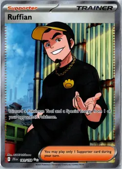 Pokemon Card - Ruffian 181/159 Journey Together Ultra Rare Near Mint - Image 1