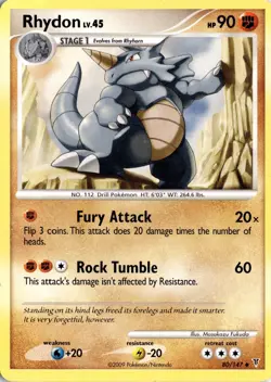 Rhydon 80 Supreme Victors Pokemon Card TCG - Image 1