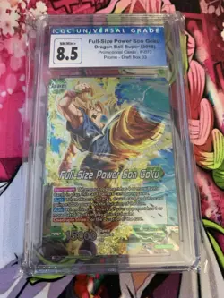 Full Size Power Son Goku P-072 Promo Leader Foil Dragon Ball Super Card Game NM - Image 1