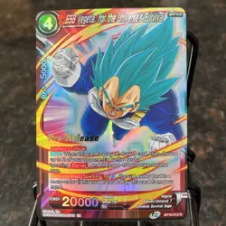 SSB Vegeta for the Universe's Survival PRERELEASE Foil Dragon Ball Super Card NM - Image 1