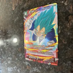SSB Vegeta for the Universe's Survival PRERELEASE Foil Dragon Ball Super Card NM - Image 2