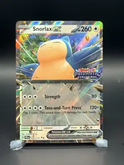 Pokemon Card - Snorlax EX 076/131 - Prismatic Evolutions - Holo Rare - Stamped - Image 1