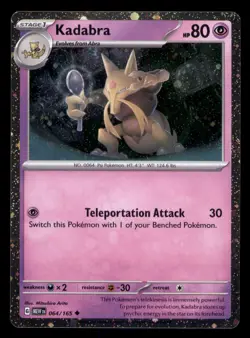 Kadabra 064/165 Holo Promo Miscellaneous Cards & Products Pokemon TCG NM - Image 1