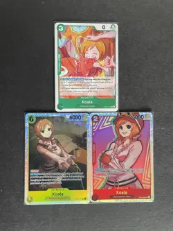 Koala One Piece TCG 3-card lot OP05&OP06 Super Rare +OP07 Common - ships PWE! - Image 1