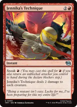 Jennika's Technique 93 FOIL TMT Teenage Mutant Ninja Turtles MTG Magic NM - Image 1
