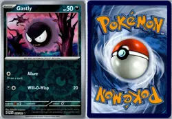 Pokemon Card - Gastly 055/091 Paldean Fates Common Reverse Holo Near Mint - Image 3