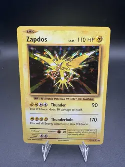 Pokemon TCG XY Evolutions Zapdos 42/108 Holo LP - Image 1