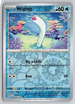 WIGLETT 056/198 COMMON SCARLET & VIOLET POKEMON REVERSE HOLO NM - Image 1