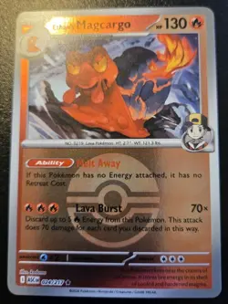 Ethan's Magcargo 024/217 Poke Ball Holo Rare Ascended Heroes Pokemon TCG - Image 1