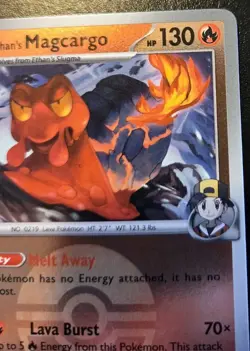 Ethan's Magcargo 024/217 Poke Ball Holo Rare Ascended Heroes Pokemon TCG - Image 3