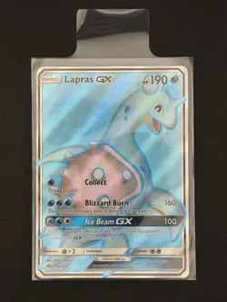 Pokemon Lapras GX Full Art 139/149 Holo Sun & Moon Base Set - NEAR MINT - Image 1