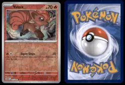 Vulpix 037/165 Common 151 Pokemon TCG Reverse Holo NM - Image 3