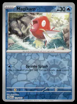 Magikarp 129/165 Common 151 Pokemon TCG Reverse Holo NM - Image 1